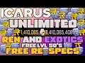 Changes UNLIMITED Re - 60 s More in Icarus Replace Lost Icarus Characters