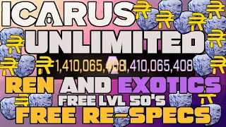 Download UNLIMITED Exotics / Ren / Re-specs / Level 60's \u0026 More in Icarus! Replace Your Lost Icarus Character MP3