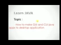 Make GUI Java Apps as Desktop App