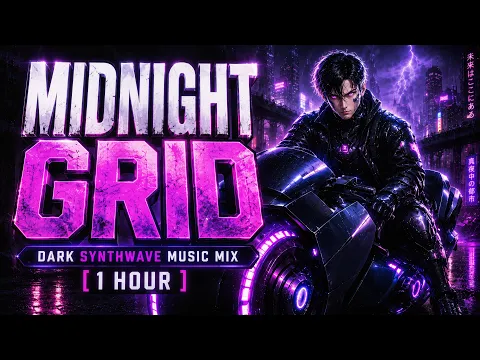 Midnight Grid | Dark Synthwave Music Mix [1 Hour]