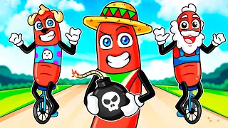 ¡NOS CONVERTIMOS en SALCHICHAS! 🌭😂💣 SILVIOGAMER en UNICYCLE TOGETHER