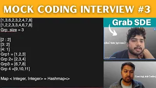 Mock Coding Interview of Grab SDE Microsoft Coding Interview Preparation 846 Hand of Straights