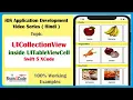 UICollectionView inside UITableViewCell Using Swift 5 XCode Hindi Learn iOS App Development Easy