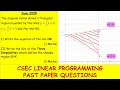 LINEAR PROGRAMMING USING CSEC PAST PAPER QUESTIONS