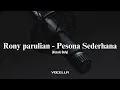 Download Lagu Rony parulian - Pesona Sederhana (Acapella/Vocals Only)