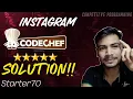 Instagram problem java solution 70 problem A competitive programming