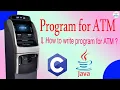ATM c program with source code how to create a simple atm machine in c programming