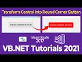 Round Corner Button in VB Net Free Source Code