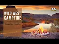 Cozy Campfire in the Wild West A 10 Hour Relaxing Colorful 4K Visual Experience on the Green River