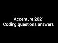 Accenture 2021 Assessment Test coding section answer All words String palindrome with source code