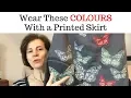 WEAR THESE COLOURS WITH A PRINTED SKIRT - FRENCH CHIC