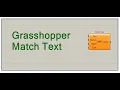 Grasshopper Match Text