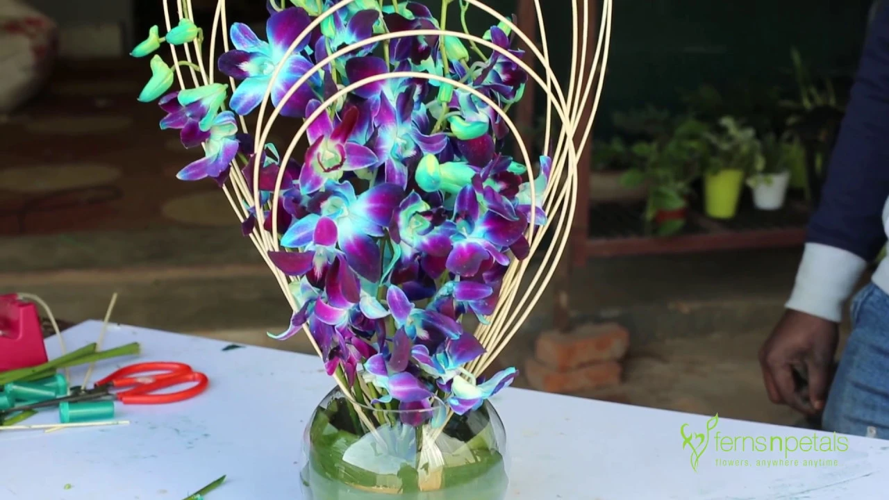 BLUE ORCHIDS ARRANGEMENT TRAINING VIDEO