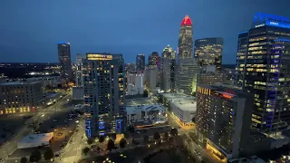 Charlotte NC Sunset Timelapse 4k - Uptown