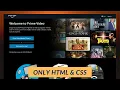 ASMR Programming - Amazon Prime Website Design using HTML CSS No Talking