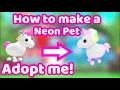 How to make a neon pet in Adopt me