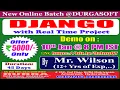 DJANGO Online Training DURGASOFT