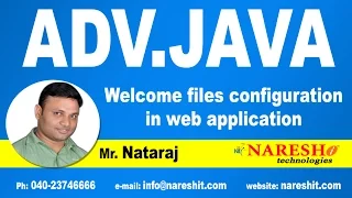 Welcome files configuration In Web Application Advanced Java Tutorial Mr Nataraj