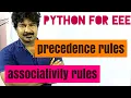 Python for eee Python by Seenu sir precedence and associativity rules Aaluri Seenu
