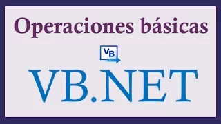 Operaciones basicas con Visual Basic