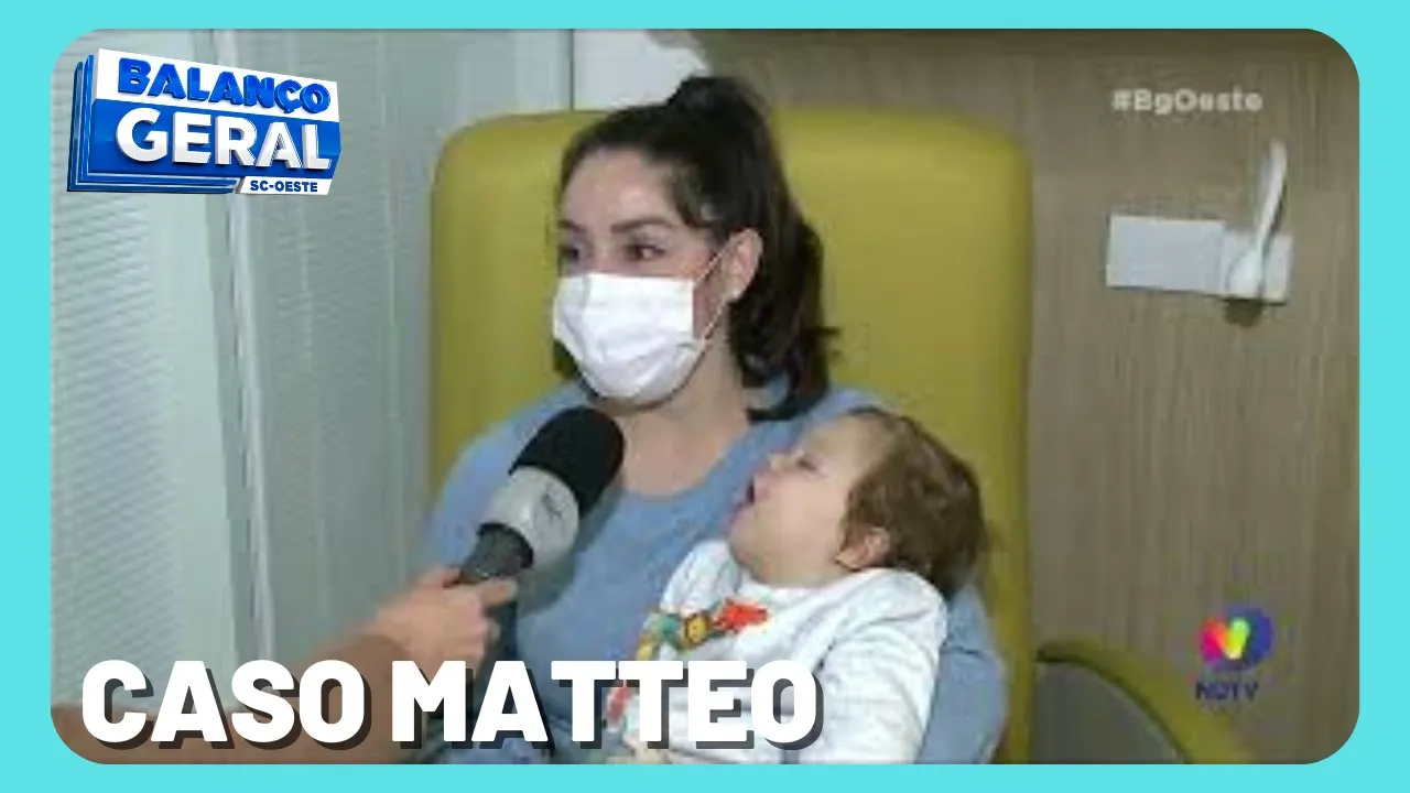 Caso Ame o Matteo: menino de Chapecó recebe zolgensma em Curitiba e família comemora