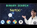 LeetCode 69 Sqrt x Python Binary Search Solution AlgoYogi