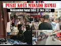 Lagu Kota Manado H-4 Menjelang Natal 25 Desember 2024, Pusat Kota Penuh Pembeli, Penjual Kue Natal Ramai