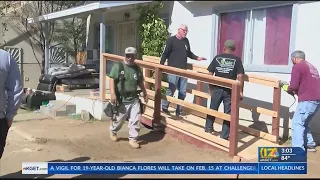 Union Carpenters Local 661 build ramp for Bakersfield man s home