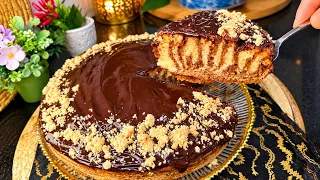 مطبخ ام وليد/ كيكة زيبرا خفيفة ريشة و بنة كبيرة 😋😍🥰.