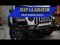Watch as our Jeep Gladiator Rubicon get a new front Bumper
