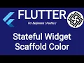 10 Flutter tutorial for scaffold color change with button press
