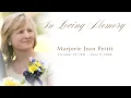 In Loving Memory Marjorie Pettit October 19 1951 - July 9 2026