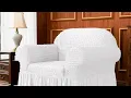 Overstock com Subrtex slipcover in white