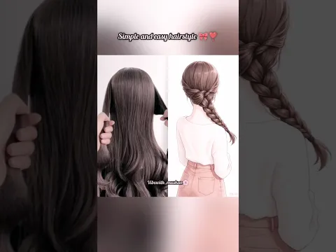 easy hairstyle 🎀 #viral #hairstyle #hair #haircare