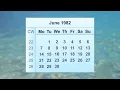 June 1982 Calendar