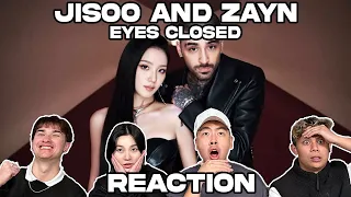 jisoo x zayn eyes closed reaction 