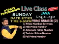 Java Live Prime Number2