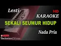 Download Lagu LESTI - SEKALI SEUMUR HIDUP ( NADA PRIA ) || KARAOKE