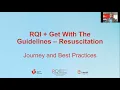 RQI Get With The Guidelines Resuscitation - Journey and Best Practices for Verified Competence