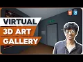 Virtual 3d Art Gallery Website using HTML CSS Full Stack Web Development