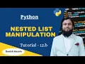 Tutorial 12 b - Python Nested List Manipulation