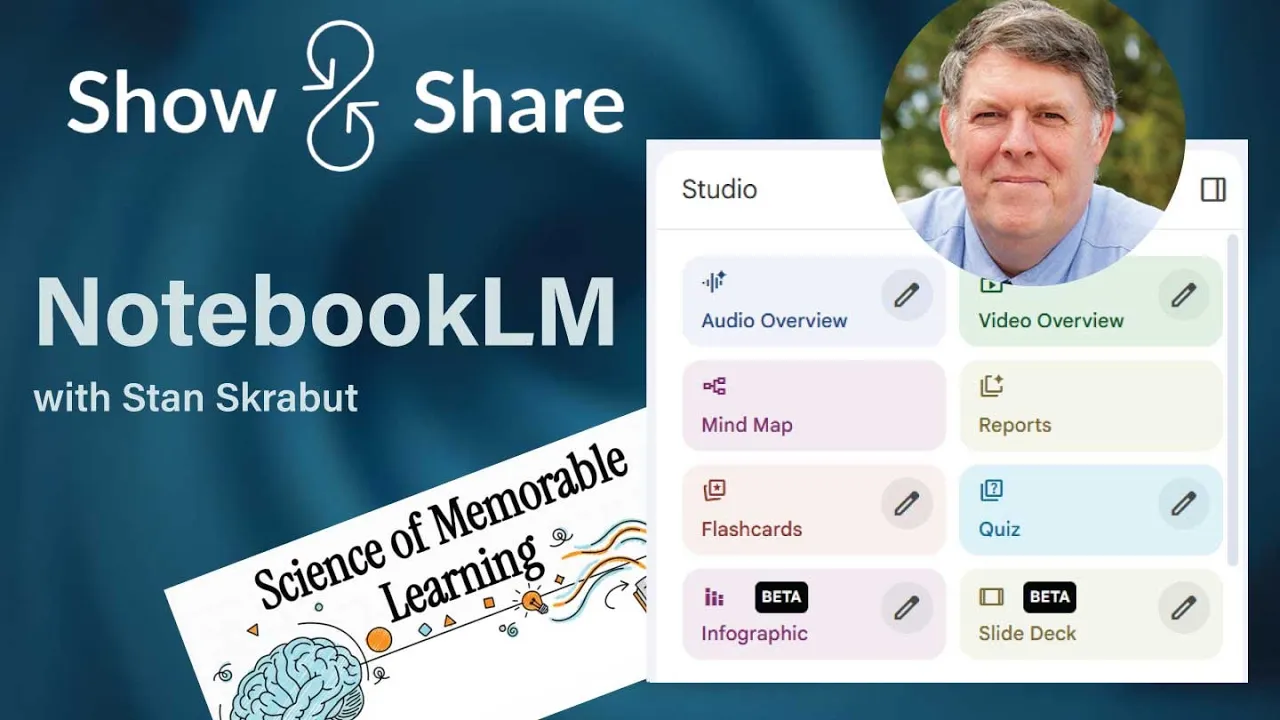 Stan Skrabut shares NotebookLM as an amazing tool for trainers.