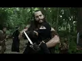 The male warrior and the masked female ninja fighter