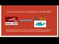 MySQL Docker Node-RED Connection Errors ER - NOT
