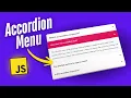JavaScript Project Build a Smooth Accordion Menu using JavaScript
