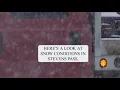 Heavy snow falling at Stevens Pass Wednesday morning
