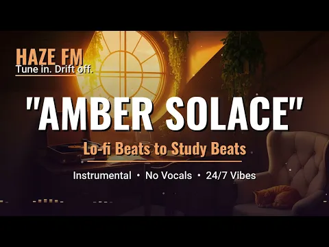 🌆 Amber Solace // Warm Golden Hour Lo-Fi Beats to Study / Relax ~ [ 1 Hour Loop ] ☕✨