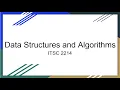 Week 1 Review Session Overview ITSC 2214