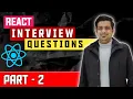 React Interview Questions ReactJS Interview Questions in Hindi React component lifecycle Part - 2