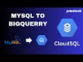 Mysql to BIGQUERY CLOUD SQL Google cloud platform Prwatech